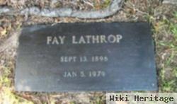 Mildred "fay" Butcher Lathrop