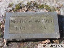 Nettie M Watson