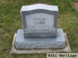 Etta M Lamb