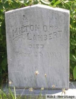 Milton O. Lambert