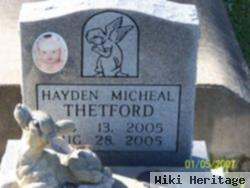 Hayden Micheal Thetford