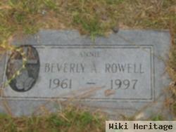 Beverly A "annie" Rowell