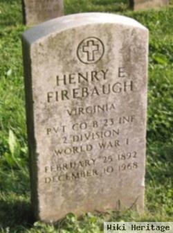 Pvt Henry Edward Firebaugh