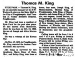 Thomas M King