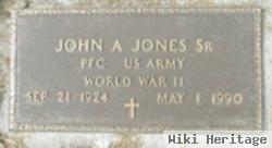 John A Jones, Sr