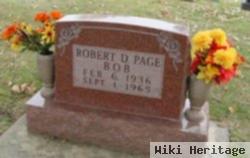Robert D "bob" Page