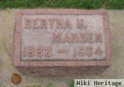 Bertha U. Mannen