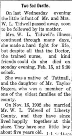 Lola M. Rogers Tidwell