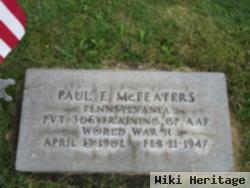 Paul E Mcfeaters