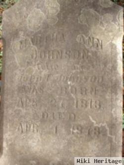 Martha Ann "patsy" Tunnell Johnson