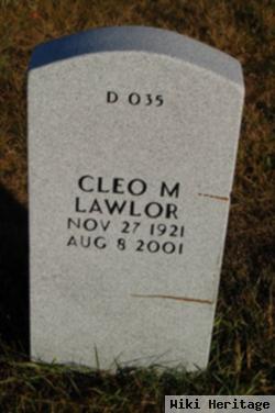 Cleo M Lawlor