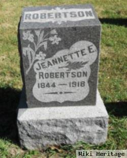 Jeannette E Robertson