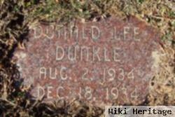 Infant Donald Lee Dunkle