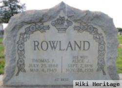 Thomas Franklin "tom" Rowland