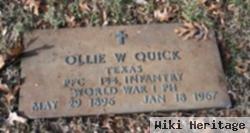 Ollie W. Quick