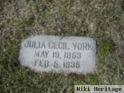 Julia Ann Cecil York