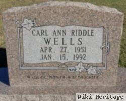 Carl Ann Riddle Wells