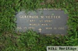 Gertrude M Vetter