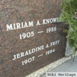 Miriam A. Knowles