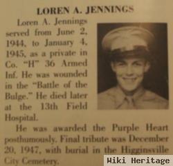 Pvt Loren Albert Jennings