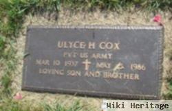 Ulyce Hoyle "buddy" Cox