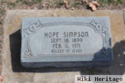 Hope Simpson