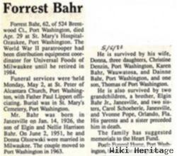 Forrest Bahr