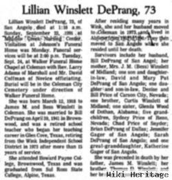 Lillian Winslett Deprang