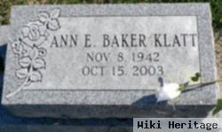 Ann Baker Klatt