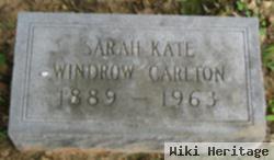 Sarah Catherine "sallie" Windrow Carlton