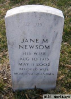 Jane M Newsom