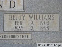 Betty Williams Bond