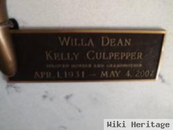 Willa Dean Kelly Culpepper