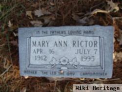 Mary Ann Rictor