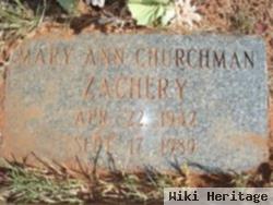 Mary Ann Churchman Zachery