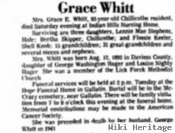 Grace E Hager Whitt