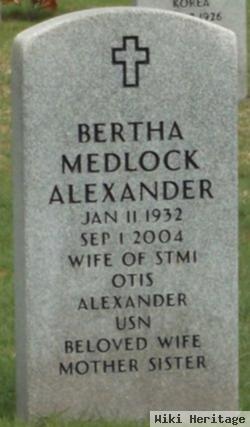 Bertha Medlock Alexander