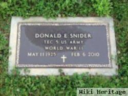 Donald E Snider