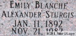 Emily Blanche "blanche" Alexander Sturgis