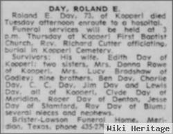 Roland Everett ""roll"" Day