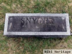 Bertha A. Snyder