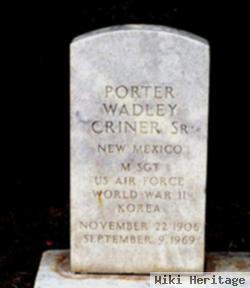 Porter Wadley Criner, Sr