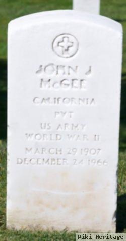 John J Mcgee