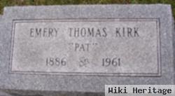 Emery Thomas "pat" Kirk