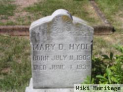 Mary D Hyde