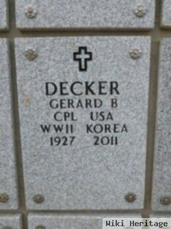 Gerald B Decker