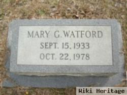 Mary G Watford