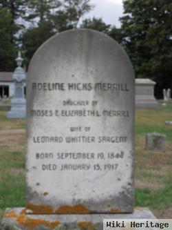 Adeline Hicks Merrill Sargent