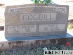 Martha Jane Williams Cogdill