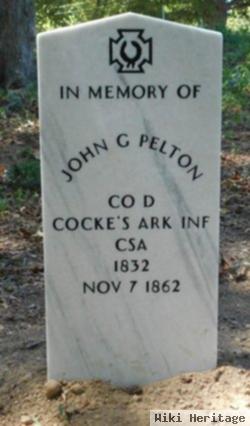 Pvt John G. Pelton